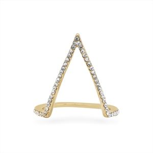 Uncommon James Cleopatra Gold Rhinestone Ring